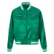 Womens philadelphia eagles retro classic full snap satin jacket
