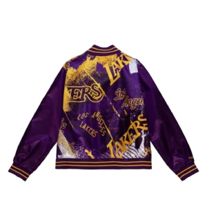 Womens satin jacket 30 los angeles lakers 1