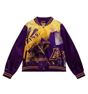 Womens satin jacket 30 los angeles lakers