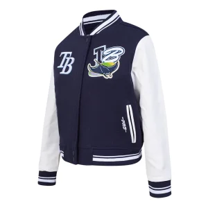 Womens tampa bay rays city ransom wool leather jacket