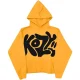 Y2k kozy yellow hoodie