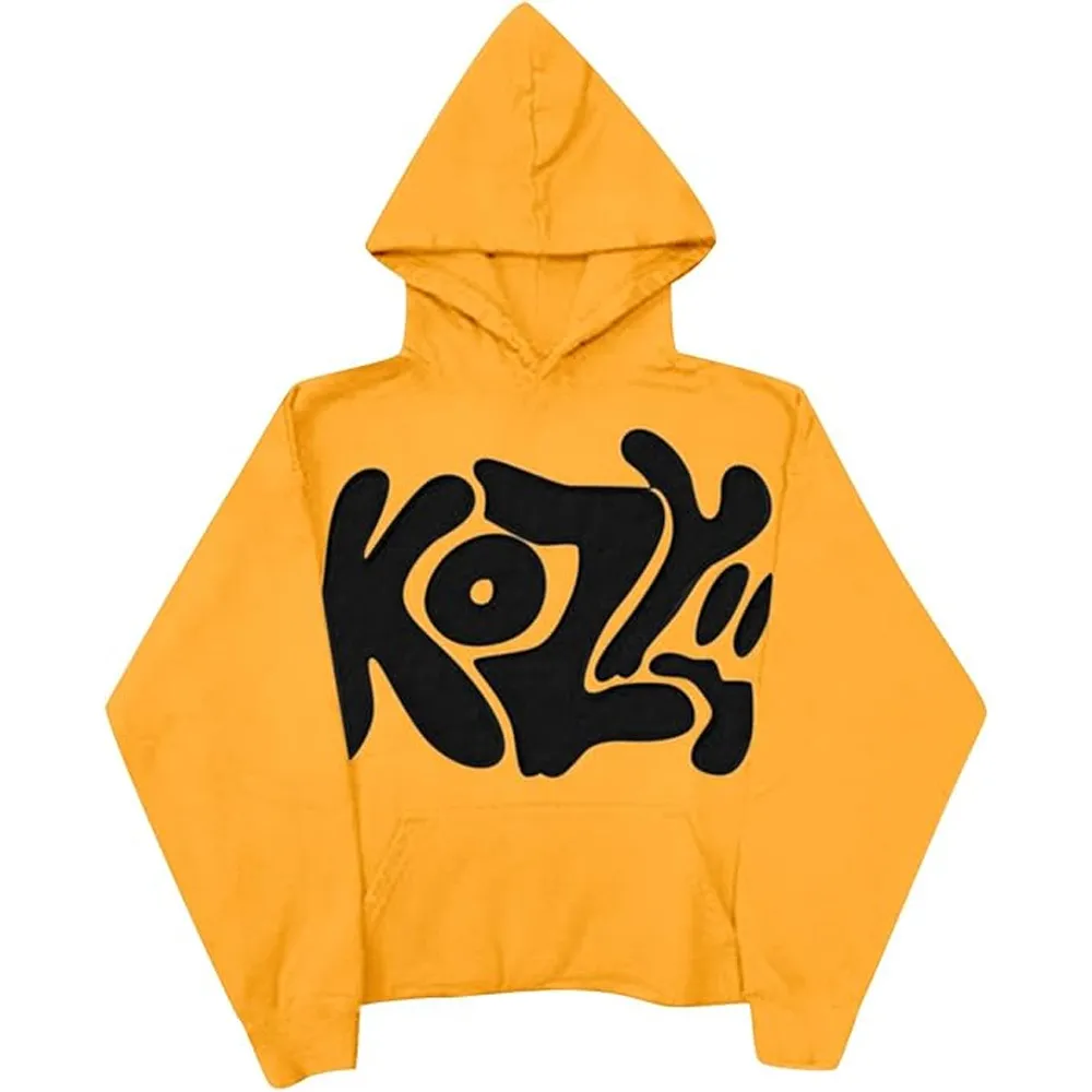 Y2k kozy yellow hoodie