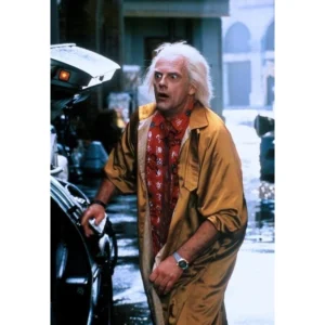 Yellow christopher lloyd back to the future dr emmett brown coat