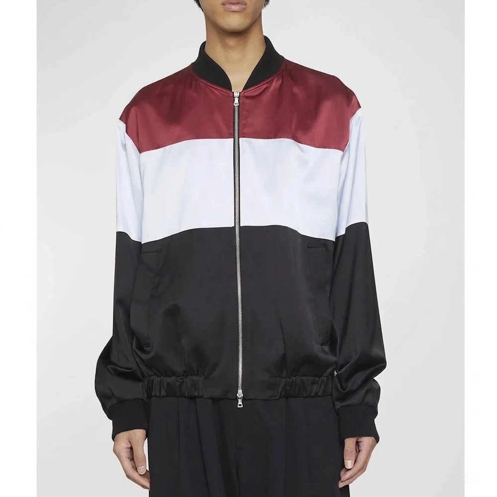Access daily sebastian maniscalco black bomber jacket