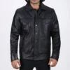 Adam demos sexlife black leather jacket