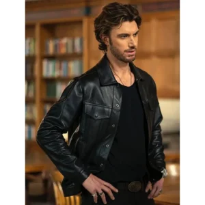 Adam demos sexlife s02 black leather jacket