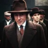 Aidan gillen peaky blinders brown wool coat
