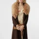 Anya taylor joy peaky blinders brown wool coat