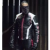 Arrow fairplay black leather jacket