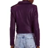 Big sky s03 plum leather jacket