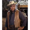 Bonanza tan brown leather vest