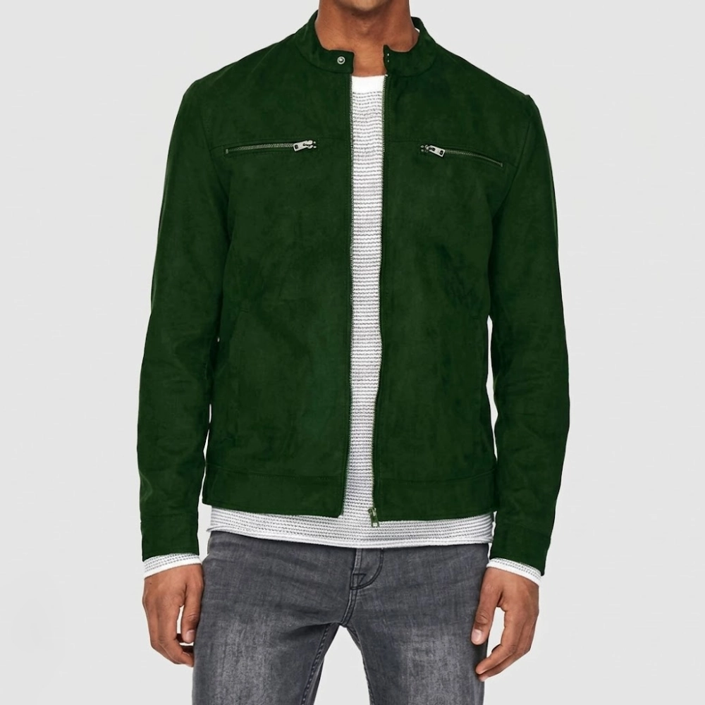 Case walker suede leather jacket