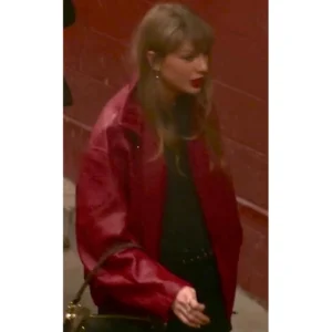 Christmas day game taylor leather jacket