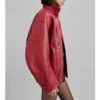 Christmas day game taylor swift red leather jacket