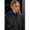 Claire newman grey wool coat