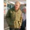 Conan obrien must go full button green cotton jacket