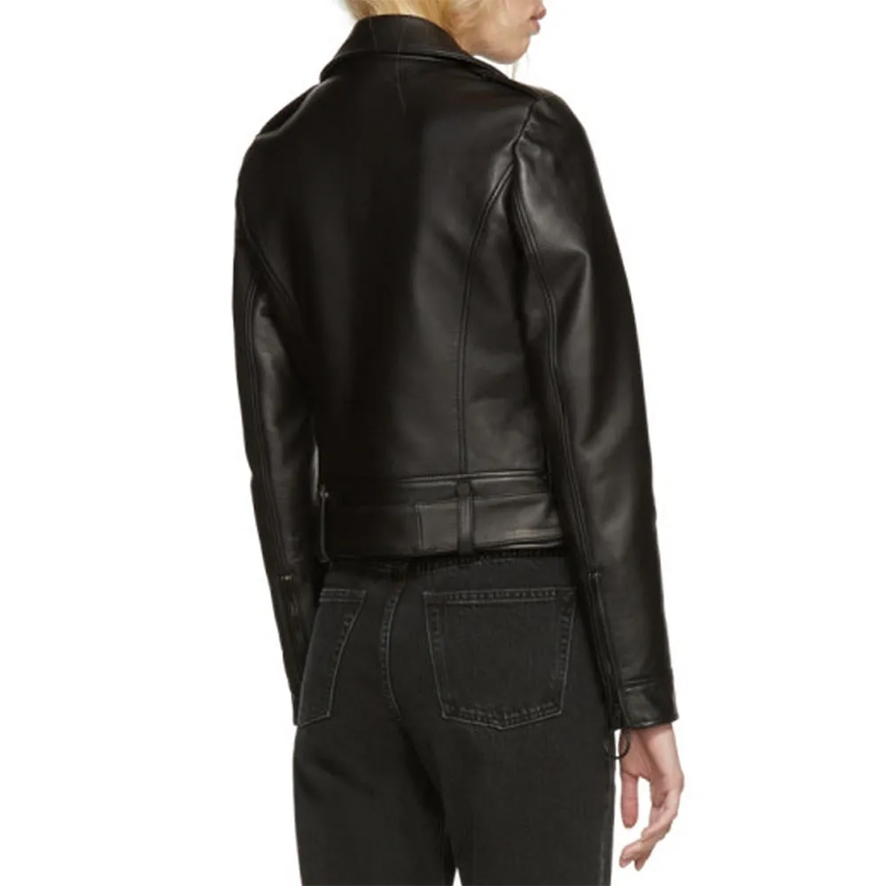 Daryn biker leather jacket