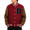 Echo kellum grand crew full snap letterman jacket