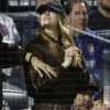 Emma stone san diego padres brown bomber acket