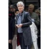 Emma thompson down cemetery road leather coat