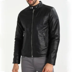 Evil mike colter black leather jacket