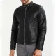 Evil mike colter black leather jacket
