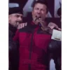 Glen powell red jacket