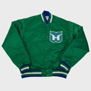 Hartford whalers 90s green jacket