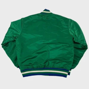 Hartford whalers 90s green satin jacket