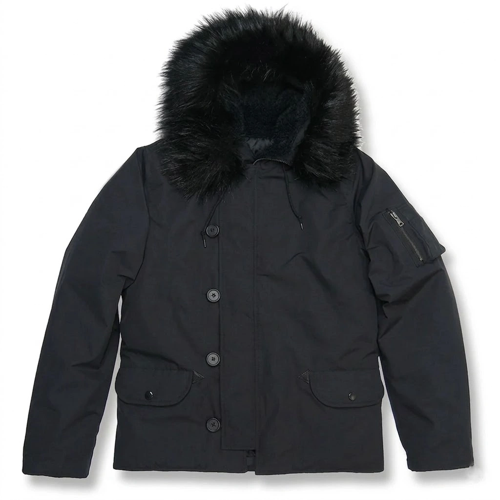 Hound wolf squad black cotton jacket