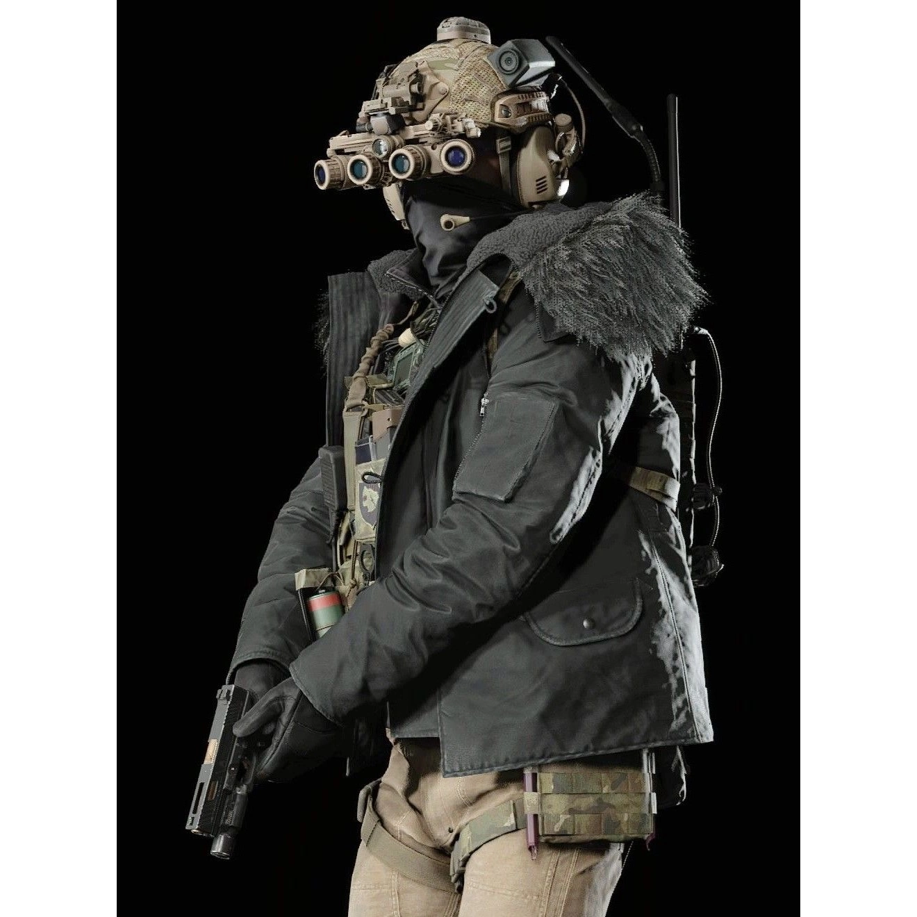 Hound wolf squad hooded jacket