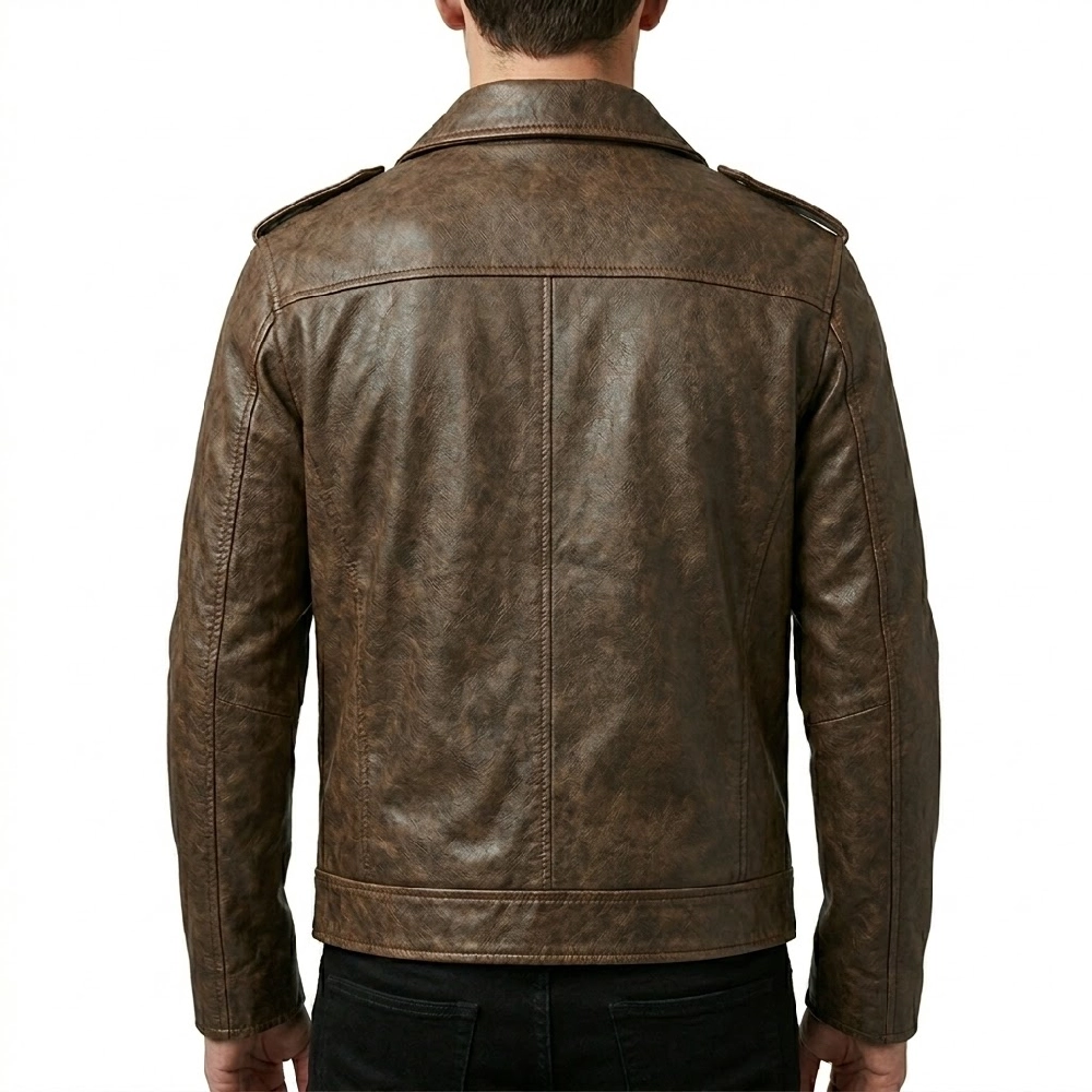 I used to be famous brown leather jacket