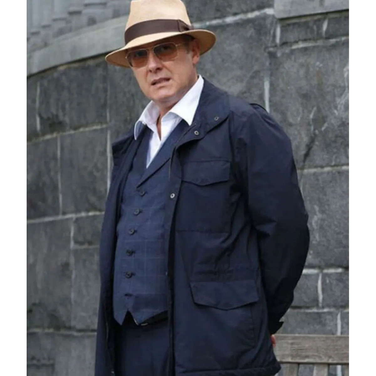 James spader the blacklist blue jacket