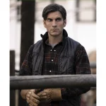 Jamie Dutton Yellowstone Quilted Black Vest