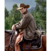 Jamie dutton yellowstone brown leather jacket