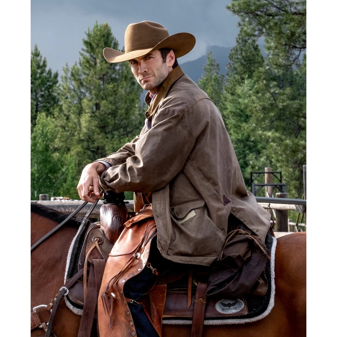 Jamie dutton yellowstone brown leather jacket