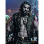 Jason Momoa Supergirl Biker Leather Vest