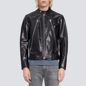Jimin face biker jacket