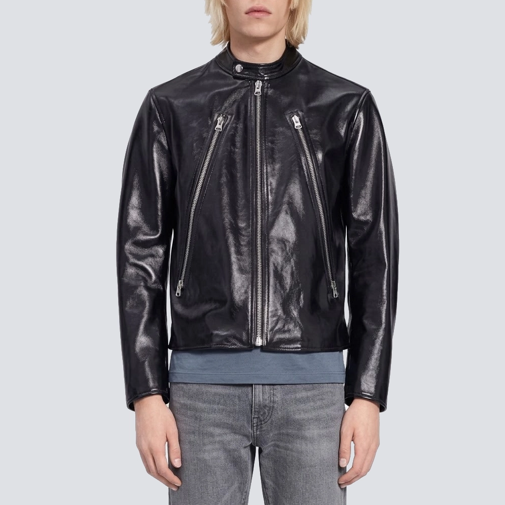 Jimin face biker jacket