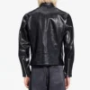 Jimin face biker leather jacket