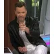 Joel mchale live with kelly and mark black leather jacket
