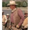 John wayne brown leather vest