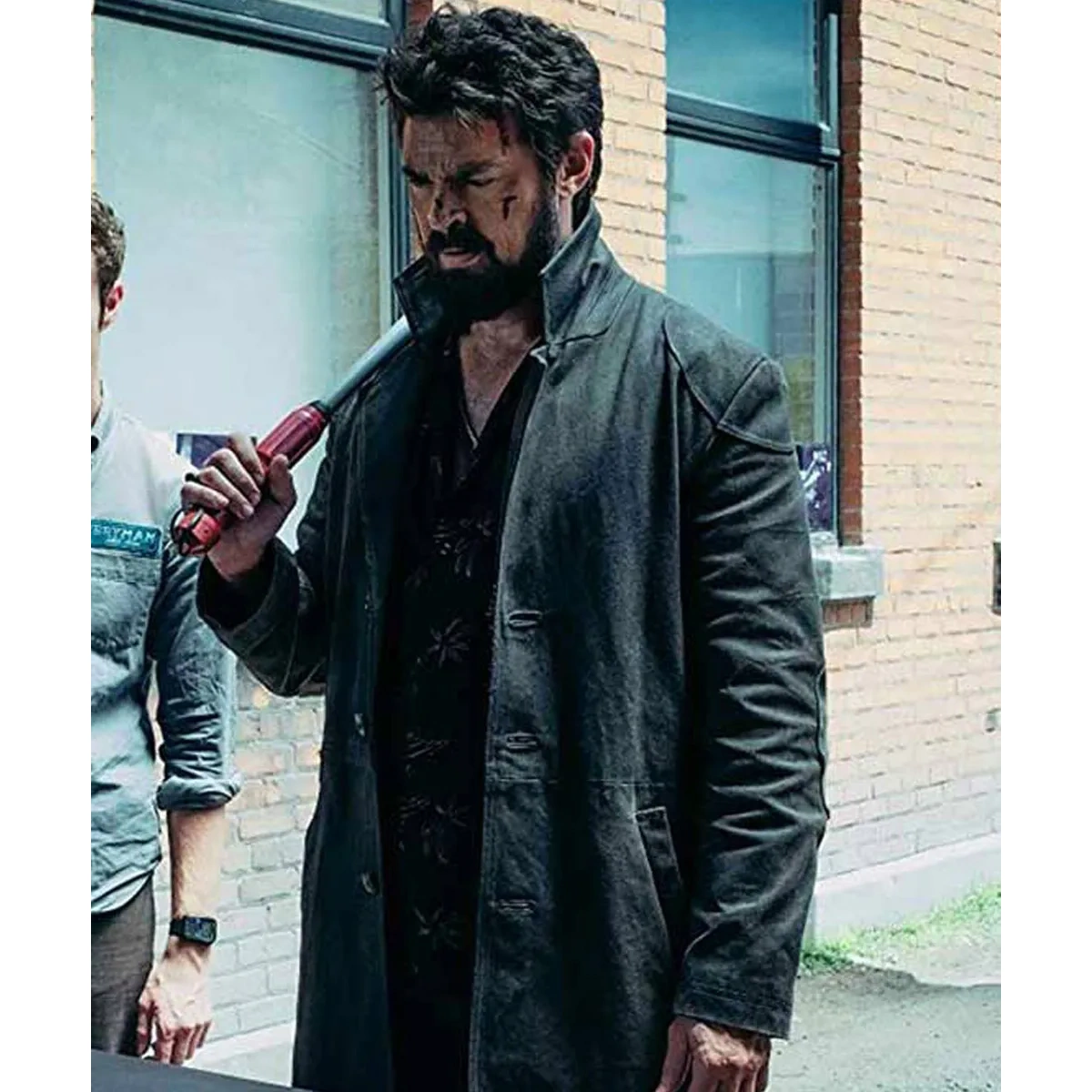 Karl urban black coat