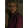Katheryn winnick purple leather jacket