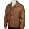 Kayce dutton yellowstone brown waxed cotton jacket