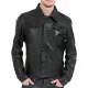 Last light black leather jacket