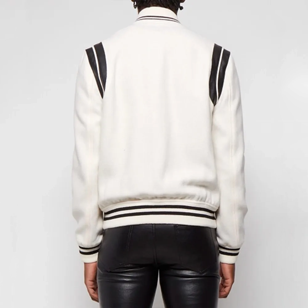 Live with kelly ryan teddy varsity jacket