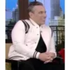 Live with kelly ryan teddy wool varsity jacket