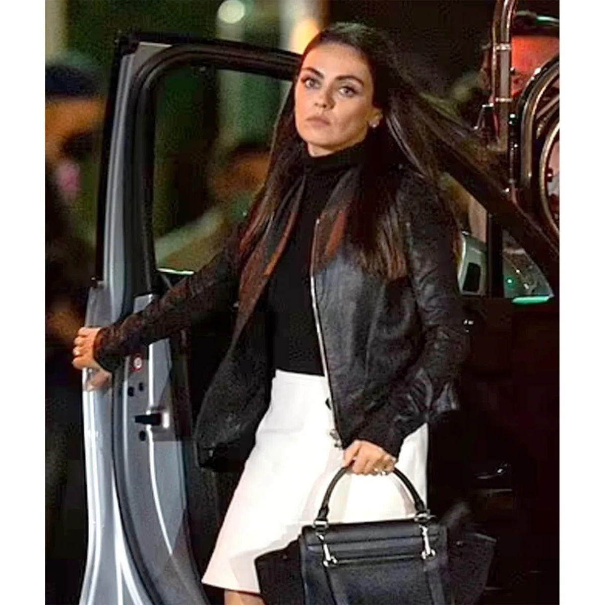 Mila kunis luckiest girl alive leather jacket
