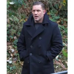 Mobland Tom Hardy Black Wool Peacoat